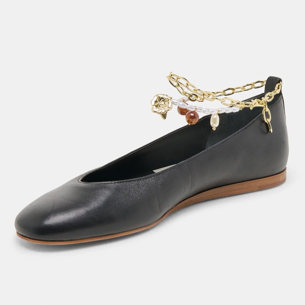 Dolce Vita Women's Ballet Flats Black Leather - Size 6.5 - Picture 10 of 16